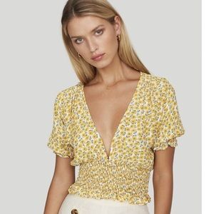 FAITHFULL THE BRAND Sunflower Top (Size 4/S)